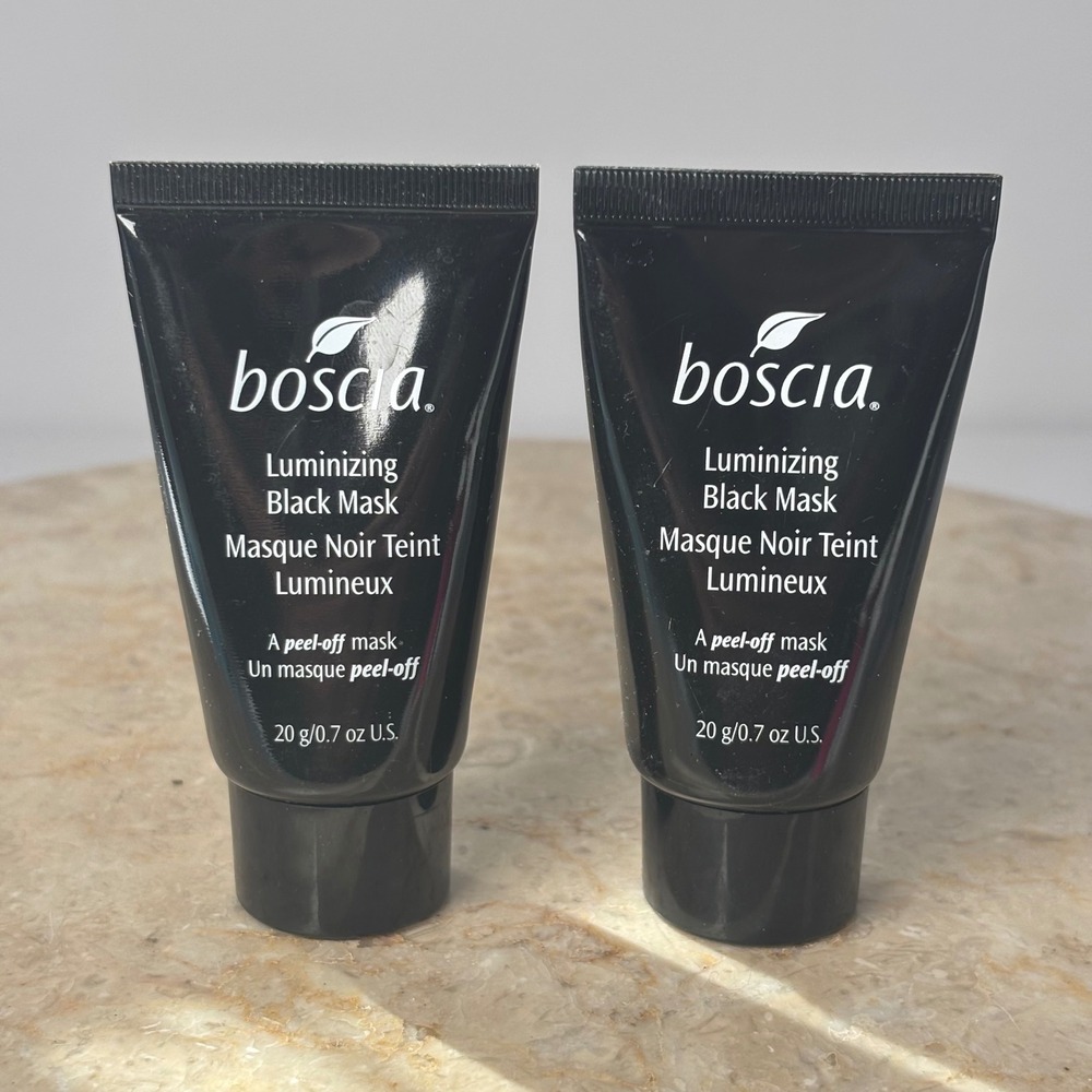 Boscia Luminizing Black Mask Unisex 0.7oz x2 Black Charcoal Peel-Off Set